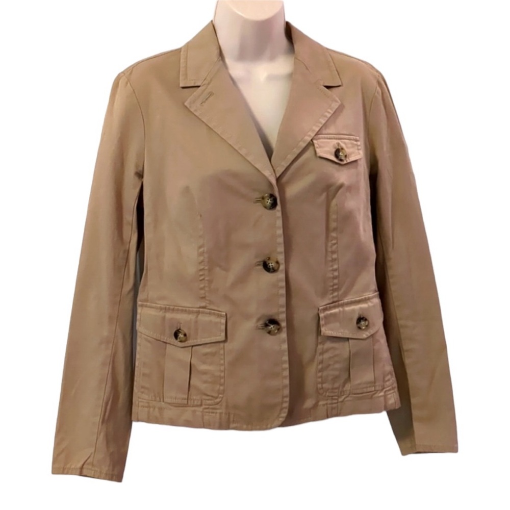 EUC Talbots Cargo Style Blazer size 8